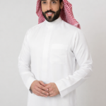Versace Thobe, White Color, Hidden Zipper