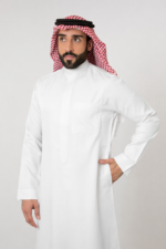 ⁦ثوب من فيرزساتشي، لون ابيض، سحاب مخفي من فيرساتشي⁩ - الصورة ⁦2⁩