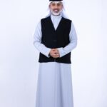 سديري الشياكة الرجالي المطرّز, أسود