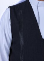 ⁦سديري الشياكة أسود شبابي , ولادي مطرّز باللون الأسود⁩ - الصورة ⁦2⁩