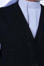⁦سديري الشياكة الرجالي المطرّز, أسود⁩ - الصورة ⁦4⁩