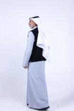 ⁦سديري الشياكة الرجالي المطرّز, أسود⁩ - الصورة ⁦5⁩