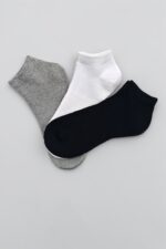 Premium 3-Pack Fully Cushioned Ankle Socks, Men