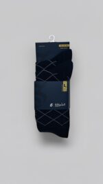 3 Pair Pack Heavy Cotton Long Socks, Men - Image 2
