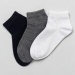 Premium Cotton Boys Socks – 3 Basic Colors (Black / Grey / White)