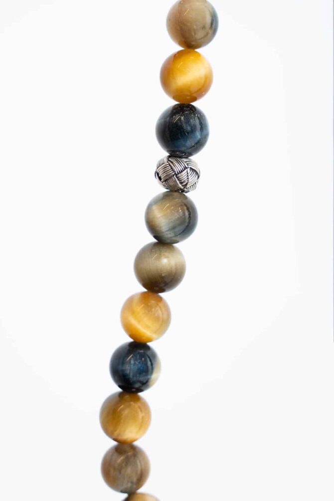 Alshiaka Royal Multi-Tone Agate Misbaha - Image 2
