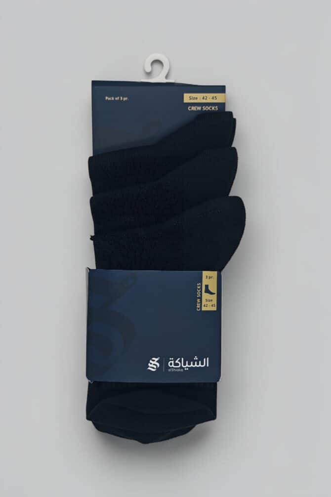 3 Pair Pack Men’s Signature Crew Socks, Sports Stripe - Image 5