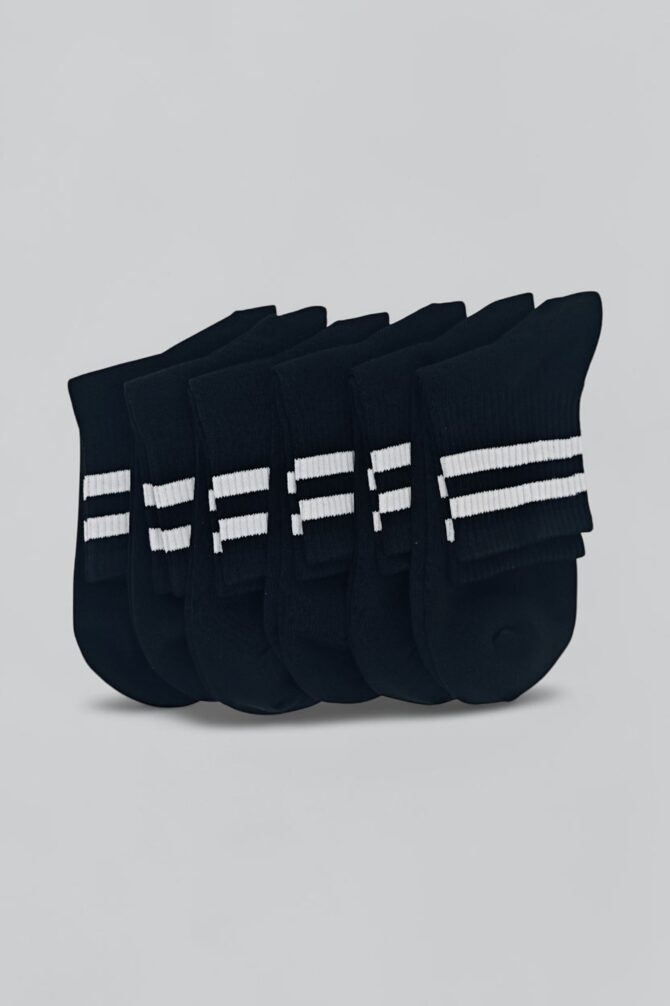 3 Pair Pack Men’s Signature Crew Socks, Sports Stripe - Image 4