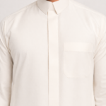 Thobe Classic Zipper Qalab, Youth, Cream