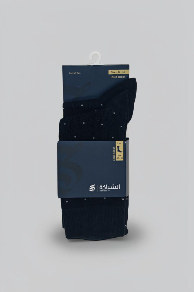2 Pair Pack Men’s Cotton, Long Socks. - Image 2