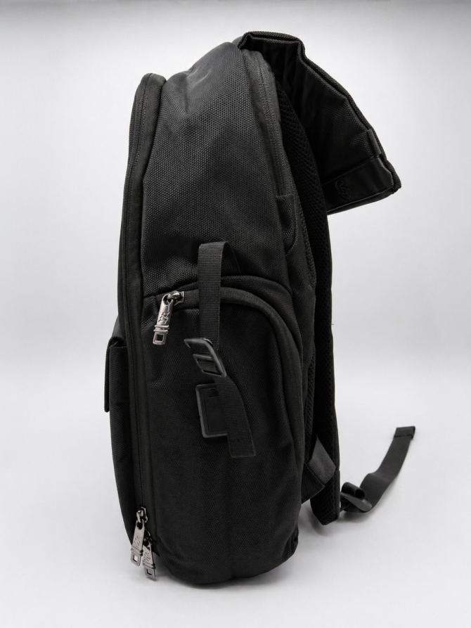 Premium Black Men's Backpack with Multi-Pocket - Image 3