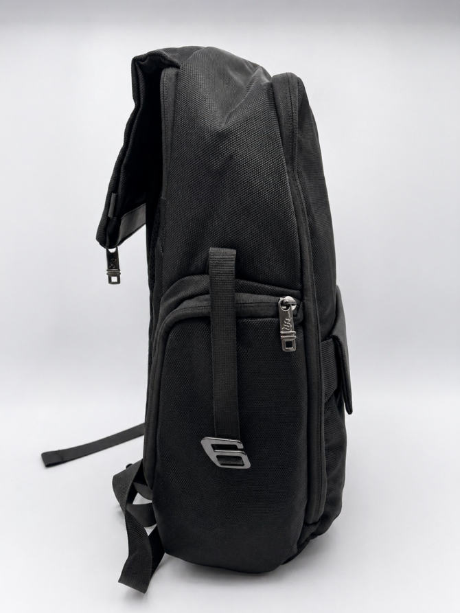 Premium Black Men's Backpack with Multi-Pocket - Image 4