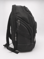 Luxury Black Men's Backpack with Multi-Pocket Design - Image 2