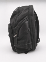Luxury Black Men's Backpack with Multi-Pocket Design - Image 3