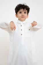⁦ثوب الشياكة ري ثوب ولادي, كريمي⁩ - الصورة ⁦3⁩