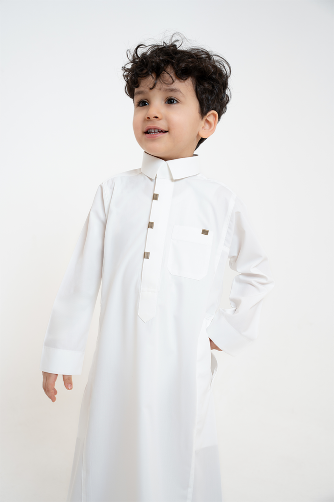 ⁦ثوب الشياكة ري ثوب ولادي, كريمي⁩ - الصورة ⁦4⁩