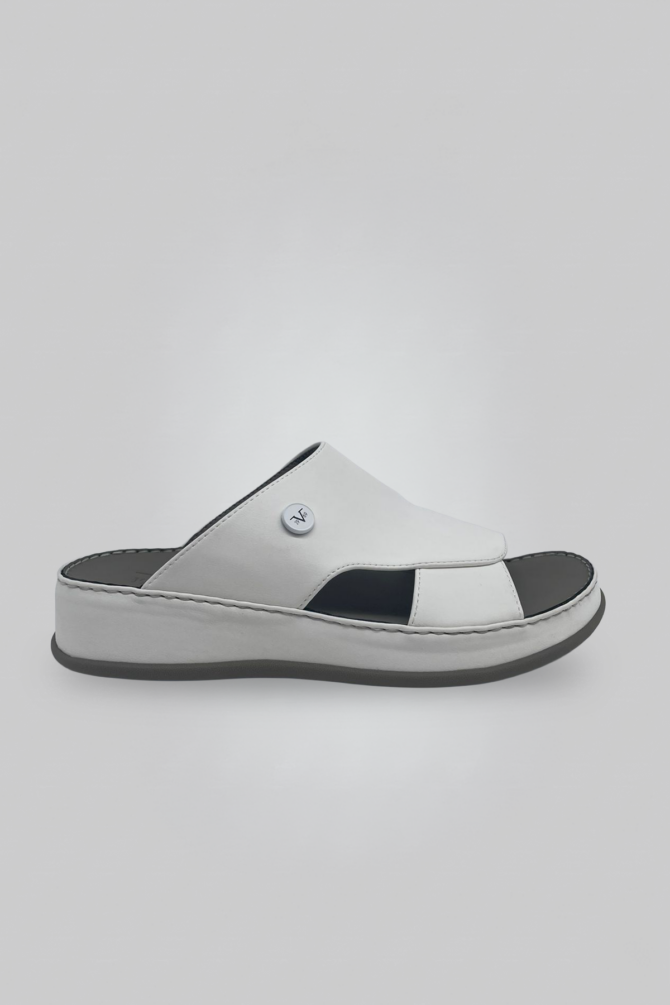 19V69 Italia White Men's Comfortable Slide Sandals - Image 2