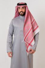 19V69 Versace Premium Dark Red Shemagh - Image 4